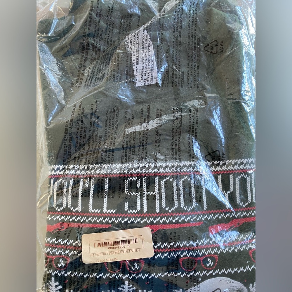 Old Row A Christmas Story sweater “You’ll Shoot Your Eye Out Kid”